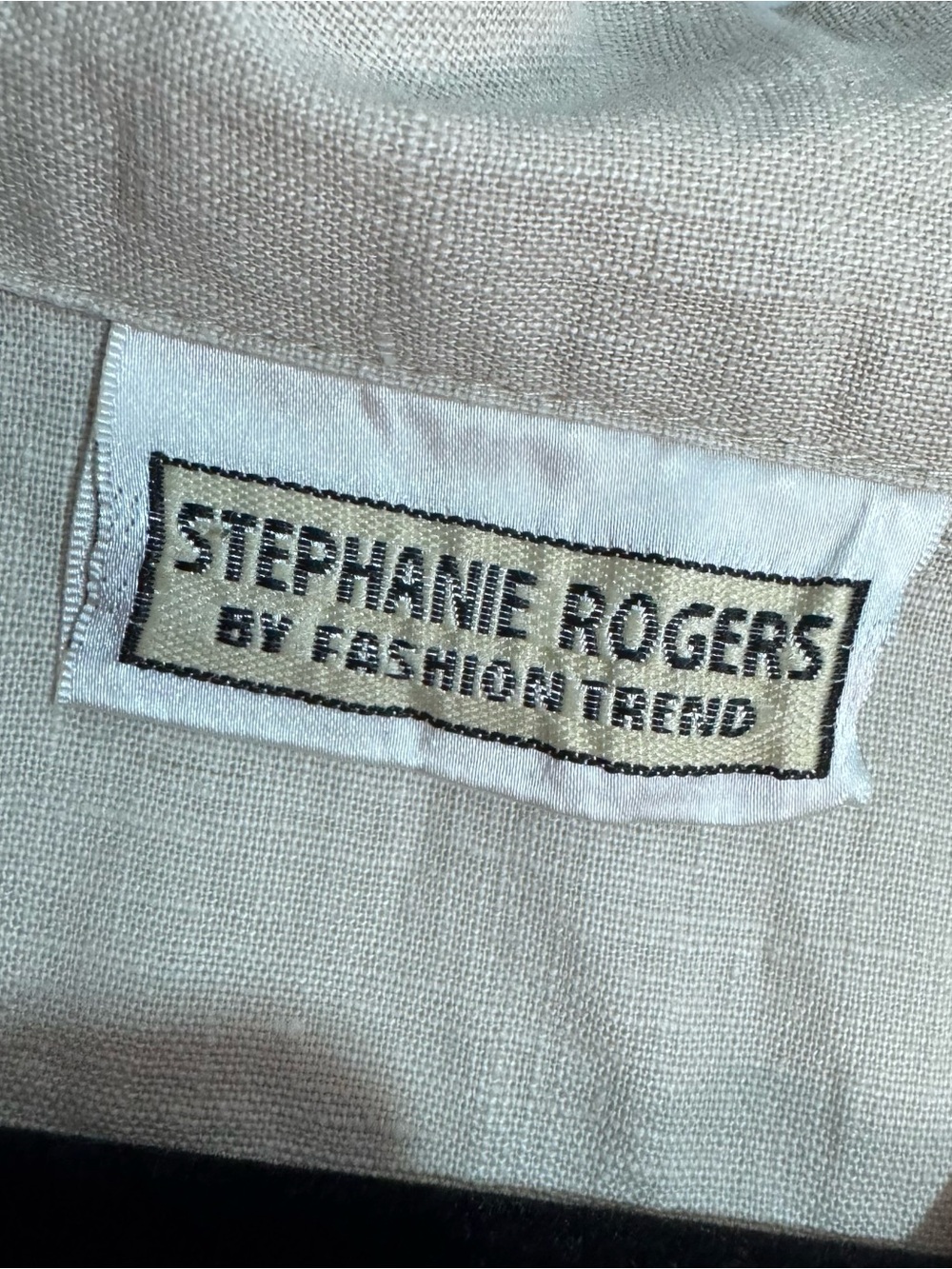 Stephanie Rogers 2X Linen Blend Safari Utility Button Up Tank Beige Coastal Boho - Picture 3 of 5